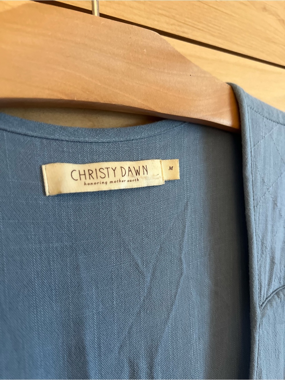 Christy Dawn Blue Wrap Dress - Picture 3 of 14